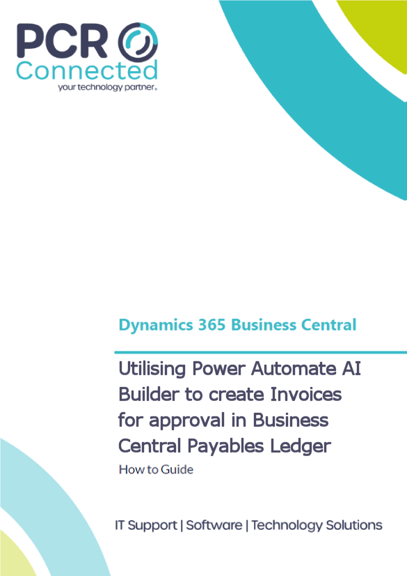 Utilising Power Automate AI builder to create Invoicese